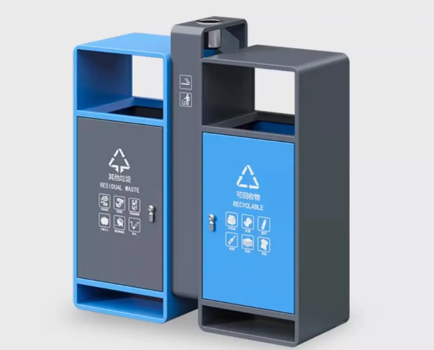 山東省淄博市張店區(qū)安裝垃圾分類箱景觀垃圾箱
